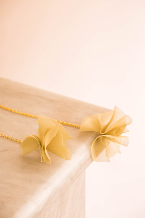 Earrings - Bouganvillea Silk Lidia Mallia