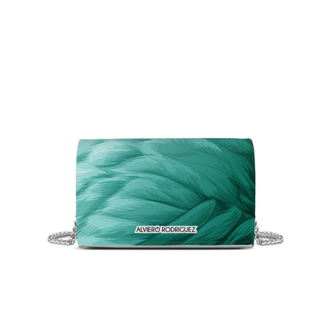 Ketty Bianca Green Feathers Alviero Rodriguez