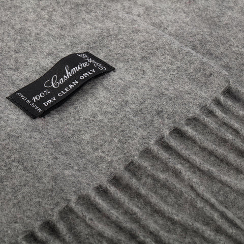 Scarve - Art. Cashmere Scarf Light Grey Nick Bronson