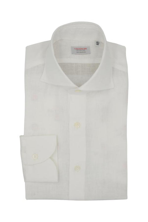 White Linen Shirt Cordone 1956