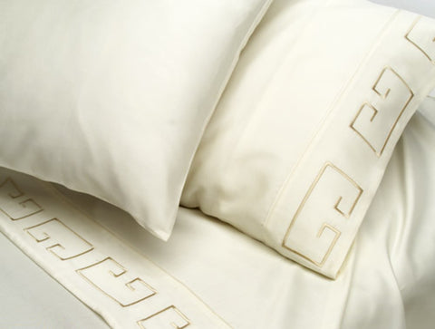 Bed sheets - Art. Greco Duvet Cover Set Sognoblu