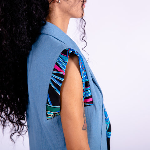 Dress - Mini Denim Silvia Serafini