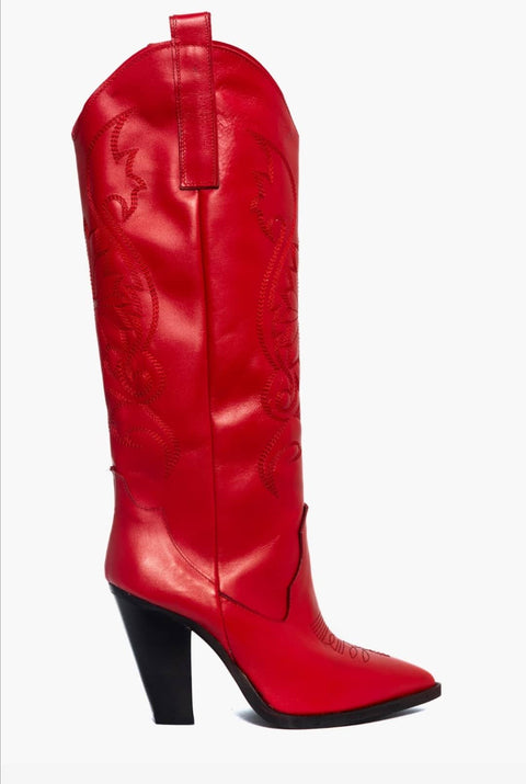 Women's embroidered western leather boots - Alex N-Ceci