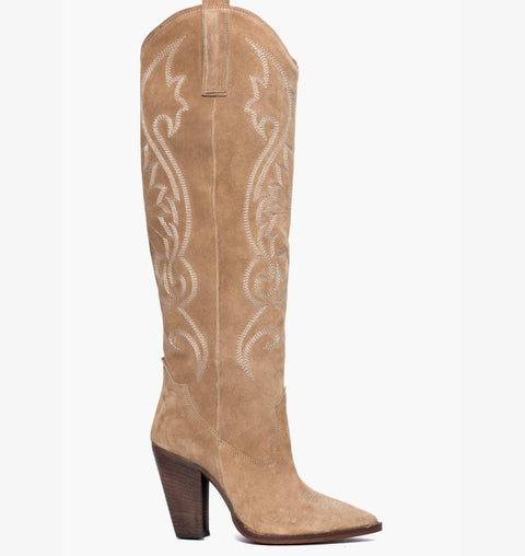 Women's embroidered western leather boots - Alex N-Ceci