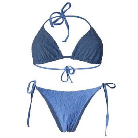 Bikini Bottom - Teen Liquid Flower Cerulean Edelvissa