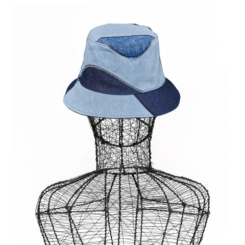 Hat - Denim Patch Bucket Axis