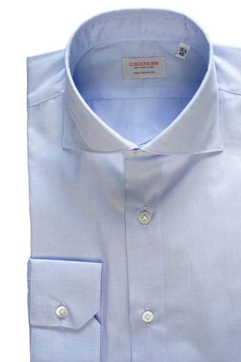 Azure Light Twill Shirt Cordone 1956
