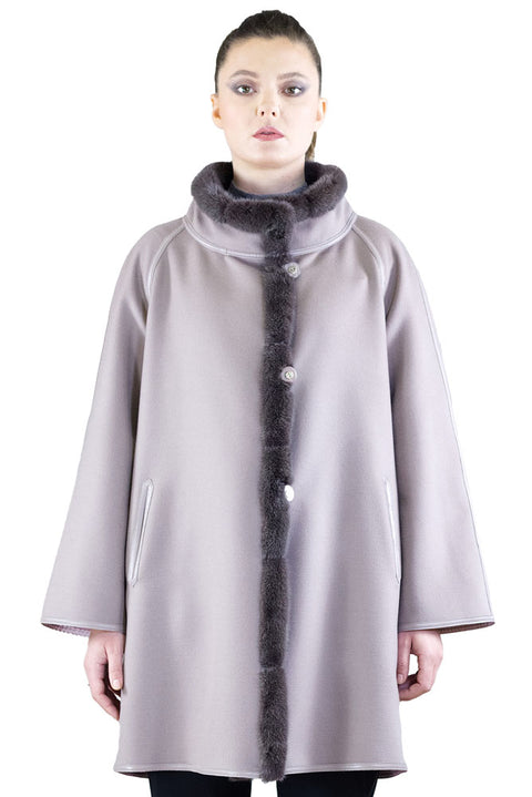 Coat - Art. Cashdouble col. Rosewood Marester