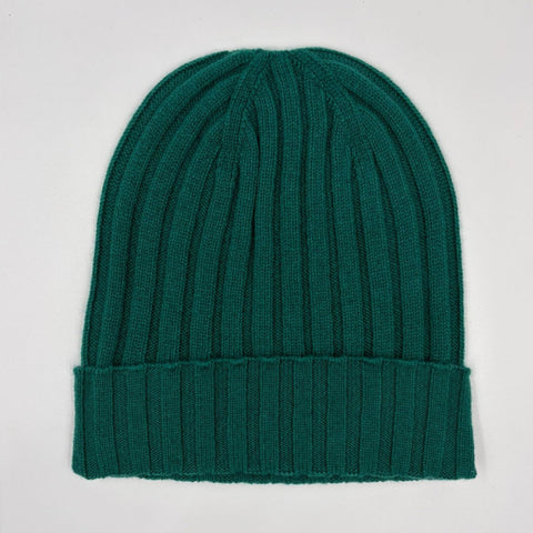 100% superior cashmere ribbed hat by Due Toscani Made in Tuscany - Due Toscani