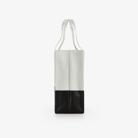 Shopping Bag - East West White 959NINEFIVENINE