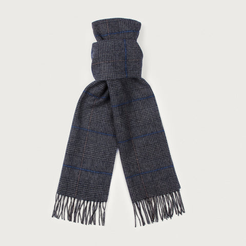 Scarve - Art. Two toned wool scarf blue Nick Bronson