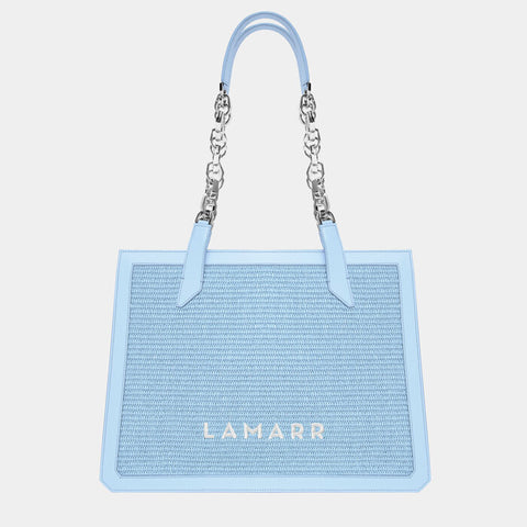Bag - Beatrix light blue with chain Lamarr