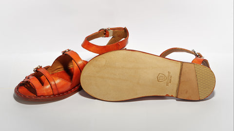 Sandal - Ancient Heart Orange Piero Schettini