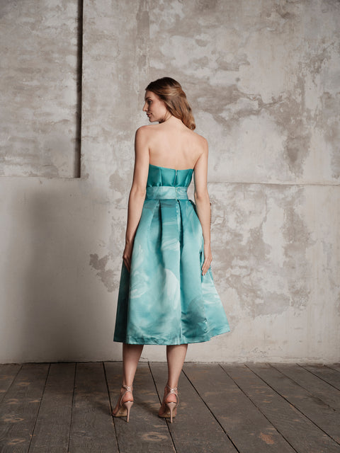 Skirt - Mikado Fantasy Green Roberta Longo