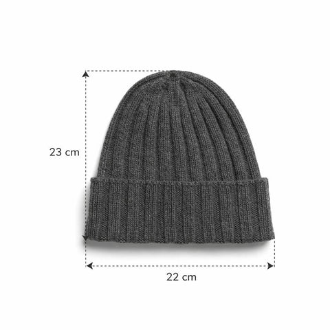 Due Toscani Ribbed Hat in Pure Cashmere Moulinè Colors - Due Toscani