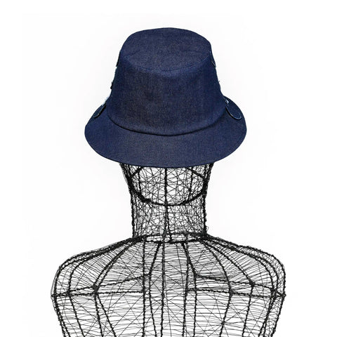 Hat - Denim Patch Bucket Axis