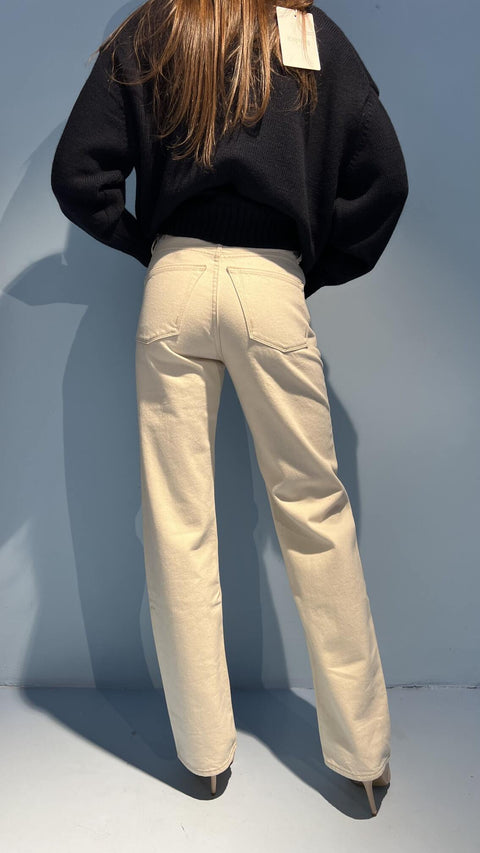 Jeans 5 Pocket Donna Selvedge Ecrù Gorza Heritage