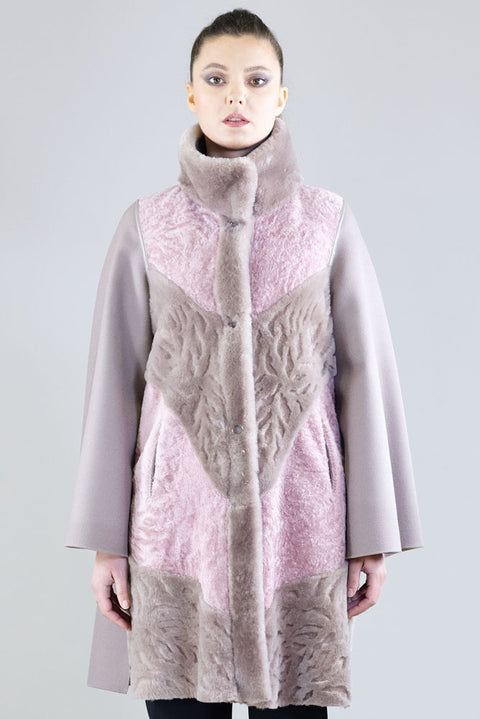Coat - Art. Cashdouble col. Rosewood Marester