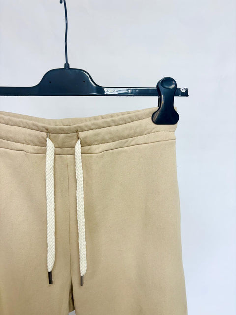 Beige Cotton Jogger Pants SixStop