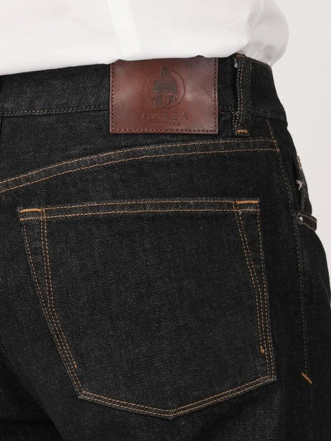 Jeans 5 Pocket Selvedge Black Gorza Heritage