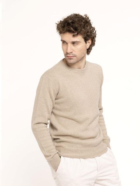Men's Pure Cashmere Crew Neck Sweater - Refined and Comfortable Look - Due Toscani