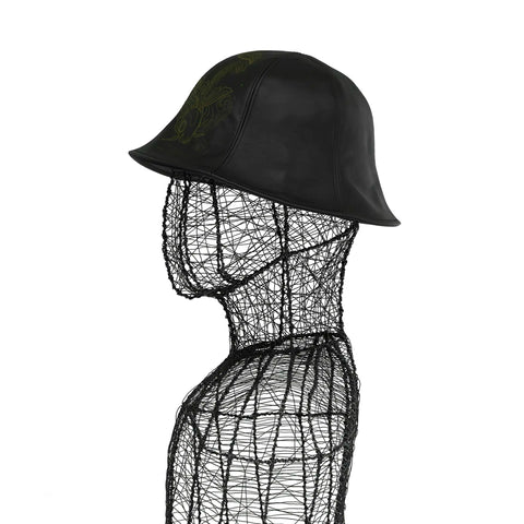 Hat - Nappa Leather Cloche Axis