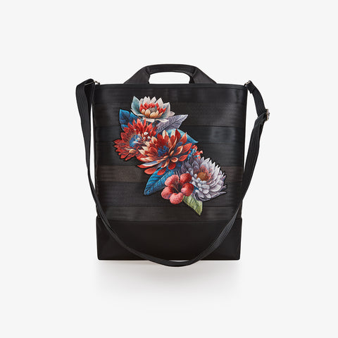 Tote Bag - Black-Embroidery 959NINEFIVENINE