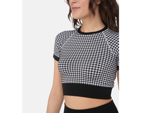 Top - Vichy Black/White Heart and Soul