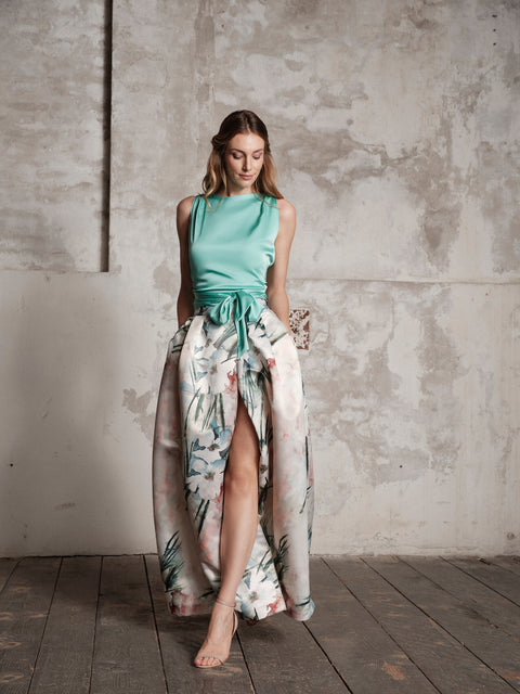 Top - Satin Green Roberta Longo