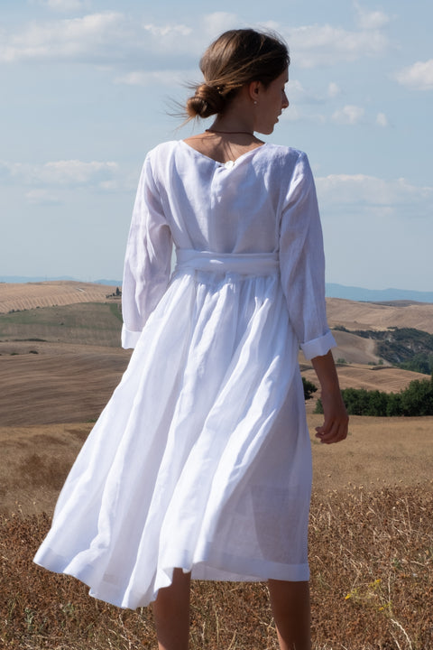 Dress - Porfido in Linen Nei Miei Panni