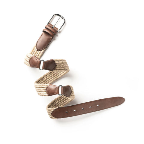 Belt - Horse cotton beige Armeria Meschieri