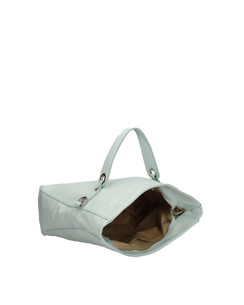 Genuine Leather Convertible Leather Backpack Shoulder Bag Made in Italy – Sky Blue - Viola Castellani