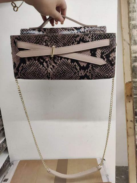 Women's Genuine Leather Crossbody Bag – Pink – Made in Italy - Chiara Ferretti
