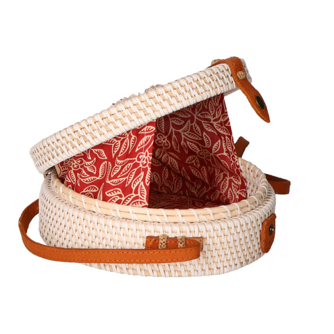 Women's Handwoven Natural Straw Shoulder Bag – Miranda - Gave Lux