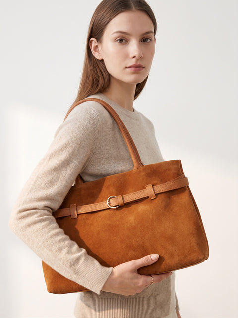 Women's Genuine Leather Handbag – Dark Leather – Made in Italy - Chiara Ferretti