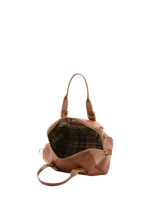 Leather Doctor Bag - Honey - Alessia Firenze