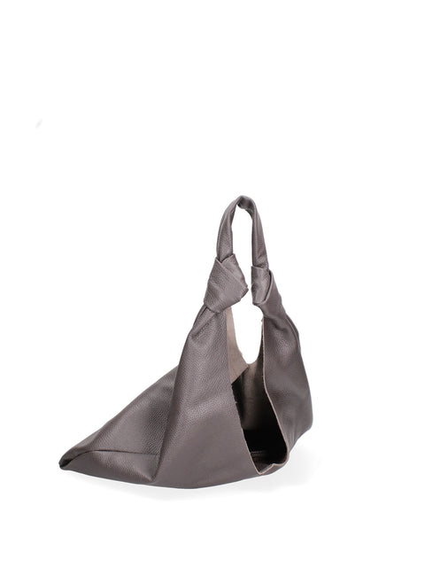 Dark Brown Genuine Leather Leather Shoulder Tote Bag Made in Italy – Dark Brown - Viola Castellani