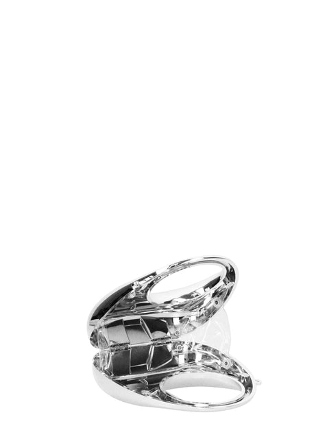 Women's PVC Handbag – Silver - Chiara Ferretti