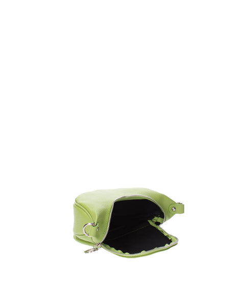 Green Genuine Leather Leather Top Handle Handbag Made in Italy – Green - Viola Castellani