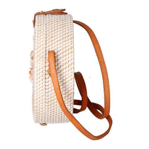Women's Handwoven Natural Straw Shoulder Bag – Miranda - Gave Lux