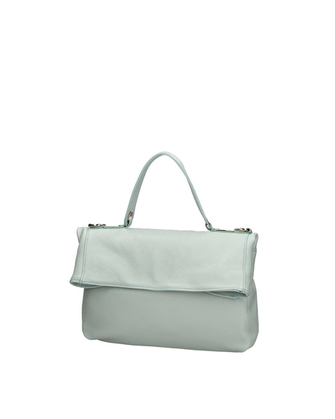 Genuine Leather Convertible Leather Backpack Shoulder Bag Made in Italy – Sky Blue - Viola Castellani