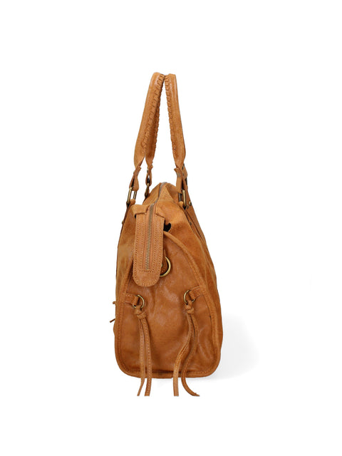 Women's Genuine Leather Bag – Dark Leather – Made in Italy - Chiara Ferretti