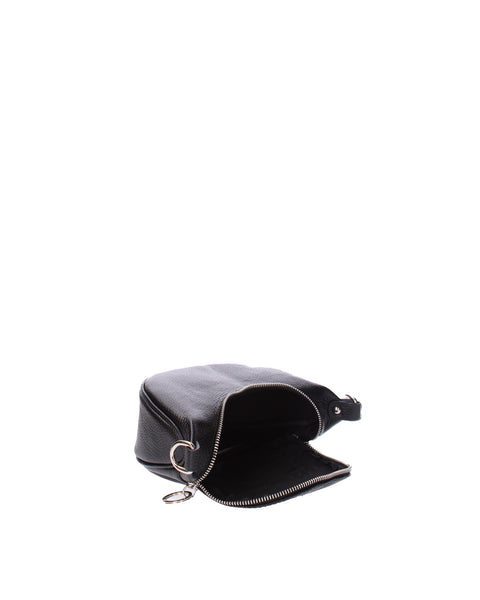 Black Genuine Leather Leather Top Handle Handbag Made in Italy – Black - Viola Castellani