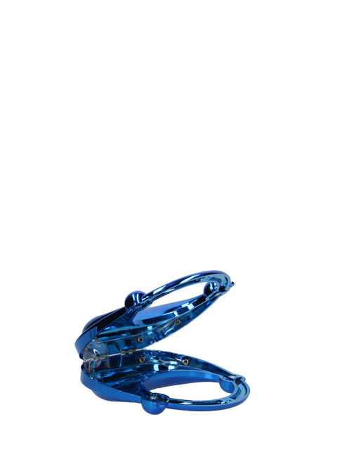 Women's Plastic Handbag – Blue - Chiara Ferretti