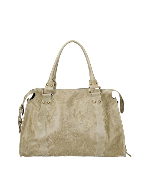 Women's Genuine Leather Shoulder Bag – Military Green – Made in Italy - Gave Lux