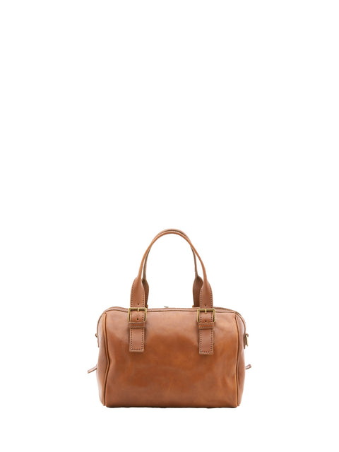 Leather Doctor Bag - Honey - Alessia Firenze