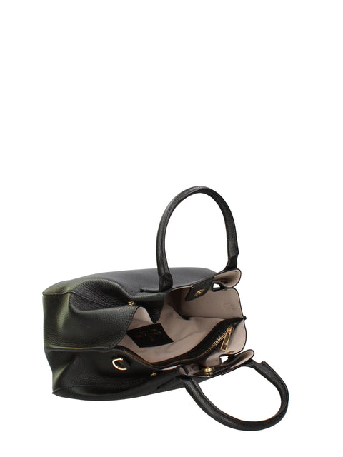 Women's Genuine Dollaro Leather Handbag – Made in Italy - Chiara Ferretti