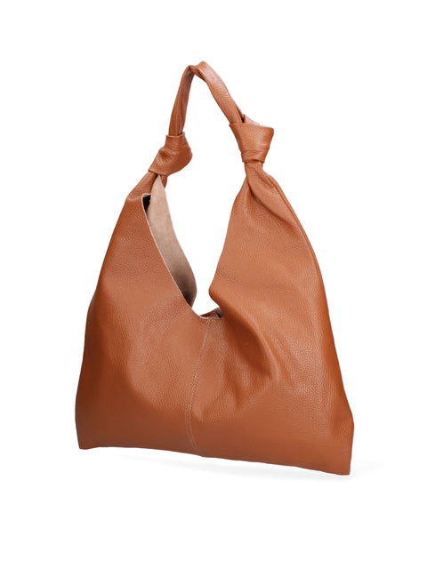 Leather Genuine Leather Leather Shoulder Tote Bag Made in Italy – Scuro - Viola Castellani