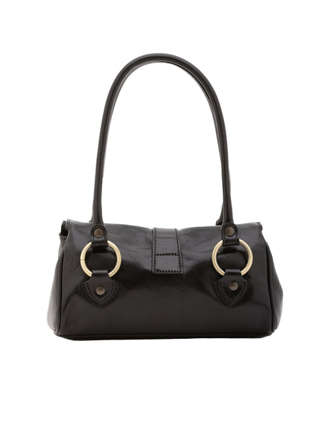 Women's Leather Doctor Bag with Double Zip Pockets – Black – Made in Italy - I Fratelli