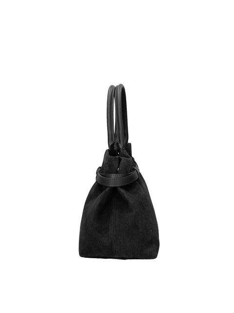 Women's Genuine Leather Handbag – Black - Chiara Ferretti